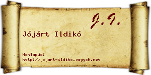 Jójárt Ildikó névjegykártya