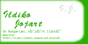 ildiko jojart business card